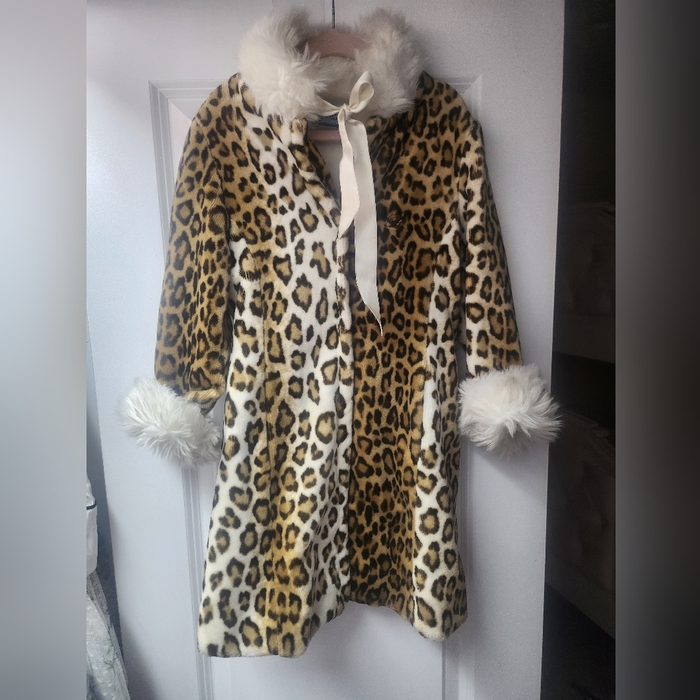 Miss Blumarine leopard fur coat and skirt 6/7K made in Italy!